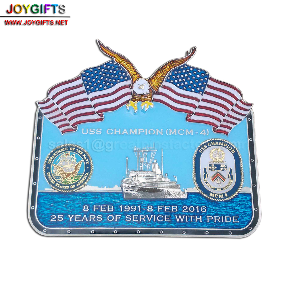 USA Flag Challenge Coin