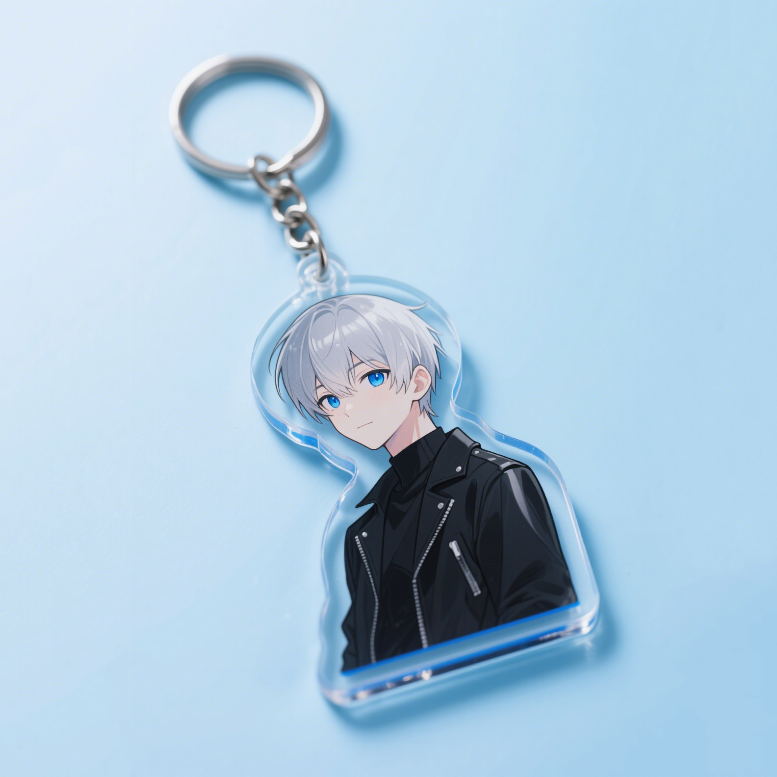 Acrylic keychain custom Anime Blue Style